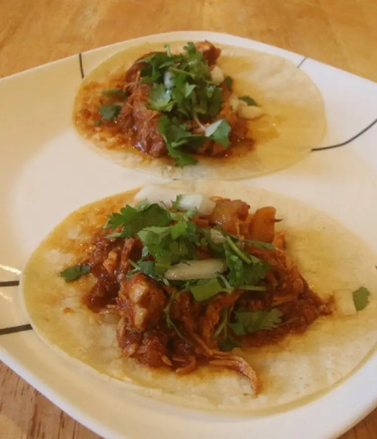 Mexican tacos chicken tinga bald chef